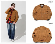 Load image into Gallery viewer, HOUSTON COW SUEDE TRACK JACKET
