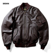 Load image into Gallery viewer, HOUSTON SHEEP LEATHER MA-1 FLIGHT JACKET