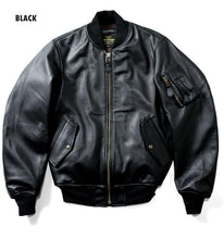 Load image into Gallery viewer, HOUSTON SHEEP LEATHER MA-1 FLIGHT JACKET
