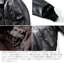 Load image into Gallery viewer, HOUSTON SHEEP LEATHER MA-1 FLIGHT JACKET