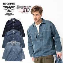 Load image into Gallery viewer, HOUSTON USA COTTON DENIM PULLOVER SHIRT