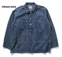 Load image into Gallery viewer, HOUSTON USA COTTON DENIM PULLOVER SHIRT