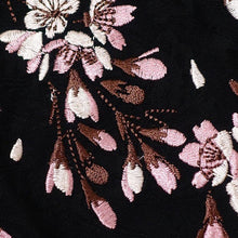 Load image into Gallery viewer, HANATABIGAKUDAN Cherry Blossoms and Goldfish Embroidery Jacquard Shirt