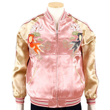 Load image into Gallery viewer, JAPANESQUE Red and Black Demekin Sukajan