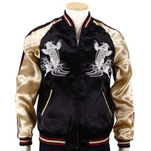 Load image into Gallery viewer, JAPANISUQUE Leaping Carp Embroidered Bomber Jacket