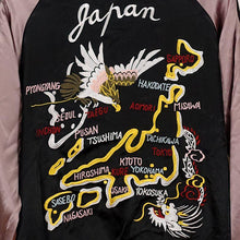 Load image into Gallery viewer, JAPANESQUE Eagle, Dragon, Japan Map Reversible Sukajan