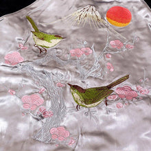 Load image into Gallery viewer, JAPANESQUE Plum Blossoms and Bush Warbler Souvenir Jacket