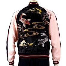 Load image into Gallery viewer, JAPANESQUE Cherry Blossoms and Carp Souvenir Jacket