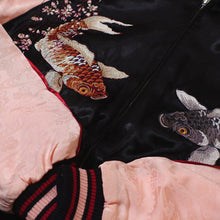 Load image into Gallery viewer, JAPANESQUE Cherry Blossoms and Carp Souvenir Jacket