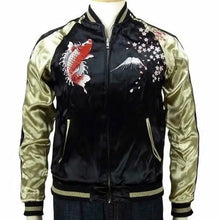 Load image into Gallery viewer, JAPANESQUE Fuji and Carp Japanese Jacket