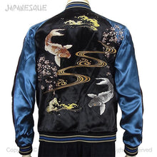 Load image into Gallery viewer, JAPANESQUE Shidare Cherry and Carp Reversible Souvenir Jacket