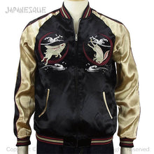 Load image into Gallery viewer, JAPANESQUE Cherry Blossoms and Rabbits Souvenir Jacket