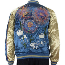 Load image into Gallery viewer, JAPANESQUE Fireworks and Panda Souvenir Jacket