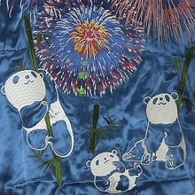 Load image into Gallery viewer, JAPANESQUE Fireworks and Panda Souvenir Jacket