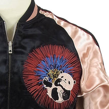 Load image into Gallery viewer, JAPANESQUE Fireworks and Panda Souvenir Jacket