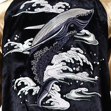 Load image into Gallery viewer, JAPANESQUE Waves and Whales Souvenir Jacket