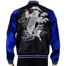 Load image into Gallery viewer, JAPANISUQUE Leaping Carp Embroidered Bomber Jacket