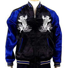 Load image into Gallery viewer, JAPANISUQUE Leaping Carp Embroidered Bomber Jacket