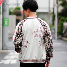 Load image into Gallery viewer, JAPANISUQUE Cherry Blossom Crape Sleeve Sukajan