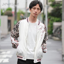 Load image into Gallery viewer, JAPANISUQUE Cherry Blossom Crape Sleeve Sukajan