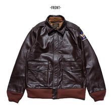 Load image into Gallery viewer, HOUSTON A-2 Leather Jacket Horse Leather Flight Jacket
