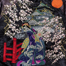 Load image into Gallery viewer, SATORI Kimono Skull with Castle Souvenir Jacket