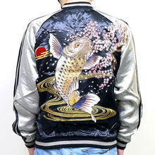 Load image into Gallery viewer, SATORI Cherry Bouncing Carp Reversible Sukajan