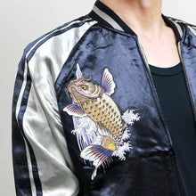 Load image into Gallery viewer, SATORI Cherry Bouncing Carp Reversible Sukajan