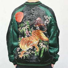 Load image into Gallery viewer, SATORI Cherry blossom and Tiger Reversible Souvenir Jacket