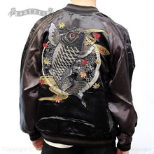 Load image into Gallery viewer, SATORI Autumn leaves and Demon Koi Souvnier Jacket