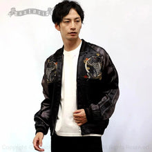 Load image into Gallery viewer, SATORI Autumn leaves and Demon Koi Souvnier Jacket