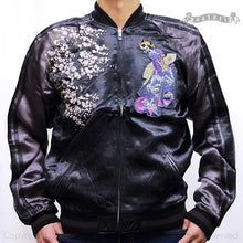 Load image into Gallery viewer, SATORI Kimono Skull with Castle Souvenir Jacket