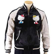 Load image into Gallery viewer, SANRIO Hello Kitty and Hello Mimmy Jacquard Sleeve Sukajan