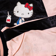 Load image into Gallery viewer, SANRIO Hello Kitty And Japan Map Jacquard Sleeve Jacket Pink