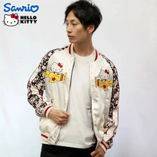 Load image into Gallery viewer, SANRIO Hello Kitty Sakura Chirimen Sleeve Reversible Sukajan