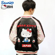 Load image into Gallery viewer, SANRIO Hello Kitty Sakura Chirimen Sleeve Reversible Sukajan