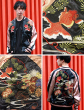 Load image into Gallery viewer, HANATABIGAKUDAN Hanaguruma and Goldfish Embroidered Jacket