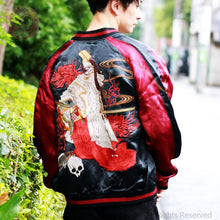 Load image into Gallery viewer, HANATABIGAKUDAN Shirabyoshi Skull Embroidery Sukajan