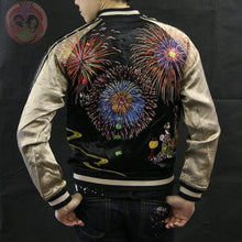 Load image into Gallery viewer, HANATABIGAKUDAN Fireworks with Maiko Reversible Sukajan