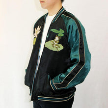 Load image into Gallery viewer, HANATABIGAKUDAN Lotus and Frog Reversible Sukajan