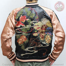 Load image into Gallery viewer, HANATABIGAKUDAN Hanaguruma and Goldfish Embroidered Jacket