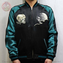 Load image into Gallery viewer, HANATABIGAKUDAN Cluster Amaryllist and Skull Souvenir Jacket