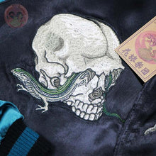 Load image into Gallery viewer, HANATABIGAKUDAN Cluster Amaryllist and Skull Souvenir Jacket