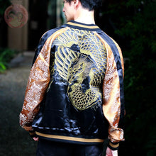 Load image into Gallery viewer, HANATABIGAKUDAN Gold Sculpture Phoenix Embroidery Sukajan