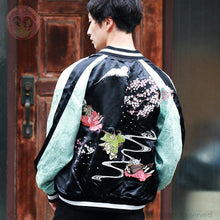 Load image into Gallery viewer, HANATABIGAKUDAN Heian Period Cat Souvenir jacket