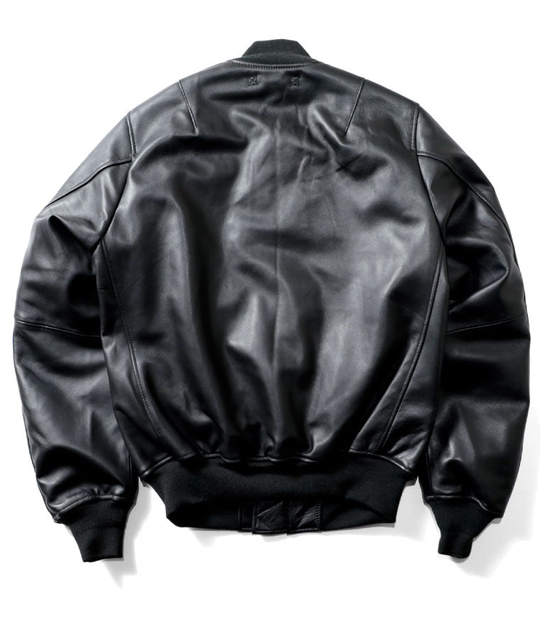 HOUSTON SHEEP LEATHER MA-1 FLIGHT JACKET – SUKAJACK