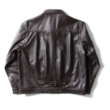 Load image into Gallery viewer, HOUSTON COW LEATHER TRACK JACKET
