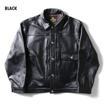 Load image into Gallery viewer, HOUSTON COW LEATHER TRACK JACKET
