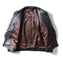 Load image into Gallery viewer, HOUSTON COW LEATHER TRACK JACKET
