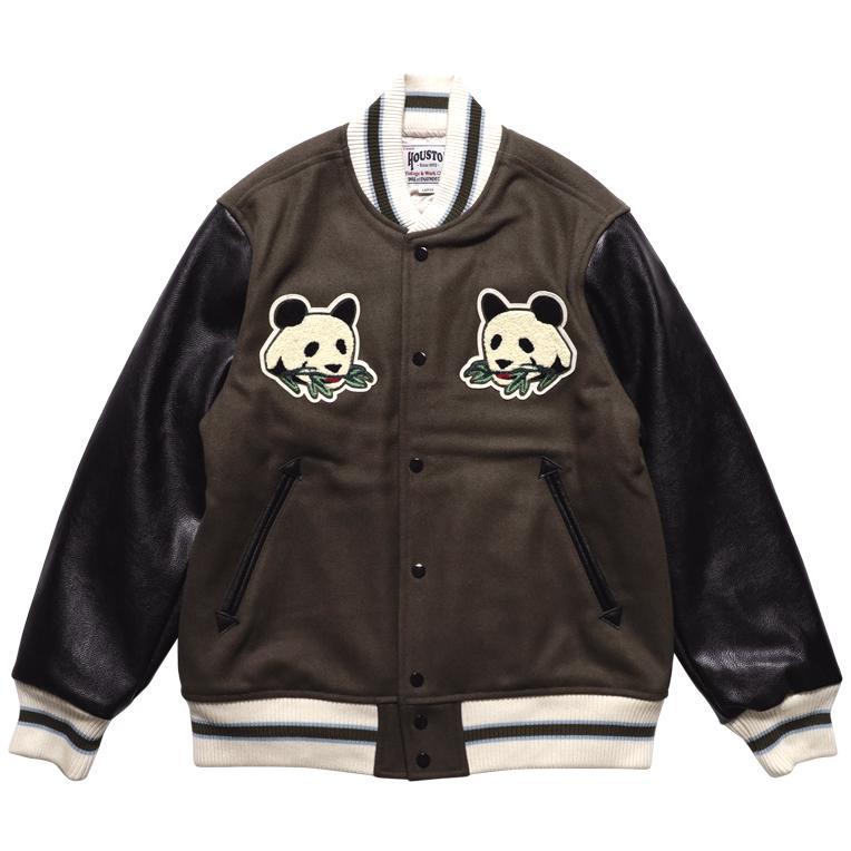 HOUSTON MELTON AWARD JACKET(PANDA) Stadium Jumper – SUKAJACK